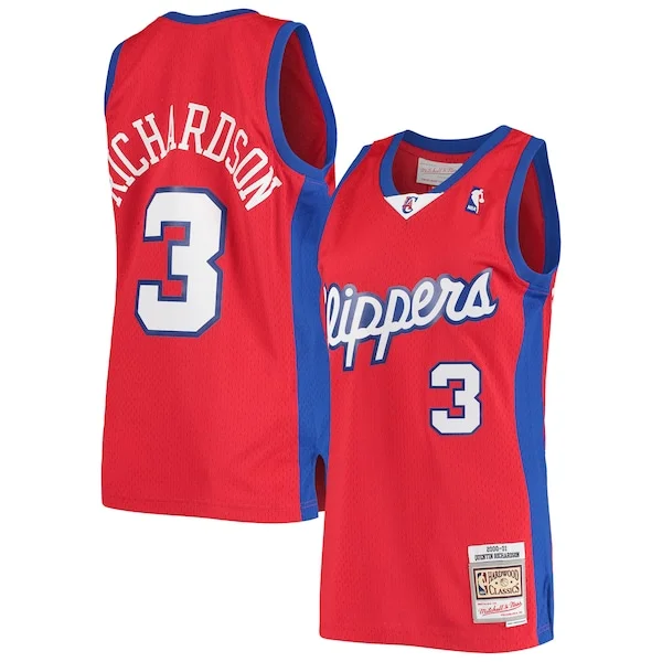 Robusto Moderno Quentin Richardson LA Clippers 2000/01 Hardwood Classics Swingman Jersey Red per i devoti sostenitori