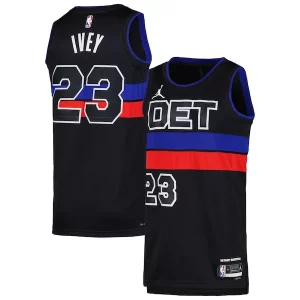 Delizioso Elegante Jaden Ivey Detroit Pistons Jordan Brand Unisex Swingman Jersey Statement Edition Black per i devoti sostenitori