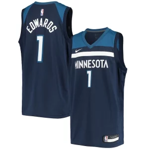 Lussuoso Ottimo Anthony Edwards Minnesota Timberwolves Nike Youth 2020/21 Swingman Jersey Icon Edition Navy per i devoti sostenitori