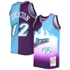 Lussuoso Meraviglioso Fantastico John Stockton Utah Jazz Hardwood Classics 1996/97 Split Swingman Jersey Purple/Turquoise per i devoti sostenitori