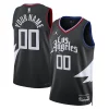 Ottimo LA Clippers Jordan Brand Unisex 2022/23 Swingman Custom Jersey Statement Edition Black per i devoti sostenitori