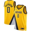 Eccezionale Pratico Versatile Tyrese Haliburton Indiana Pacers Jordan Brand Unisex Swingman Jersey Statement Edition Gold per i devoti sostenitori