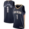 Magnifico Zion Williamson New Orleans Pelicans Nike Swingman Jersey Navy Icon Edition per i devoti sostenitori