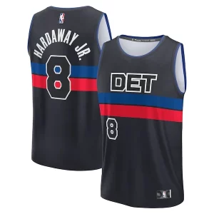Robusto Versatile Fantastico Tim Hardaway Jr. Detroit Pistons Fast Break Player Jersey Statement Edition Black per i devoti sostenitori