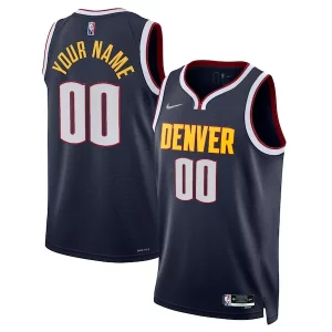Magnifico Attraente Denver Nuggets Nike 2021/22 Diamond Swingman Custom Jersey Icon Edition Navy per i devoti sostenitori