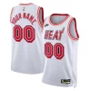 Classico Elegante Miami Heat Nike Unisex 2022/23 Custom Swingman Jersey Classic Edition White per i devoti sostenitori