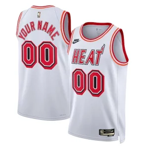 Classico Elegante Miami Heat Nike Unisex 2022/23 Custom Swingman Jersey Classic Edition White per i devoti sostenitori