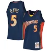 Sofisticato Raffinato Baron Davis Golden State Warriors 2006/07 Hardwood Classics NBA 75th Anniversary Diamond Swingman Jersey Royal per i devoti sostenitori