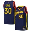 Fantastico Stephen Curry Golden State Warriors Nike Swingman Player Jersey City Edition Royal per i devoti sostenitori
