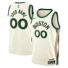 Robusto Pratico Prestigioso Boston Celtics Nike Unisex 2023/24 Custom Swingman Jersey White City Edition per i devoti sostenitori
