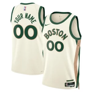 Robusto Pratico Prestigioso Boston Celtics Nike Unisex 2023/24 Custom Swingman Jersey White City Edition per i devoti sostenitori