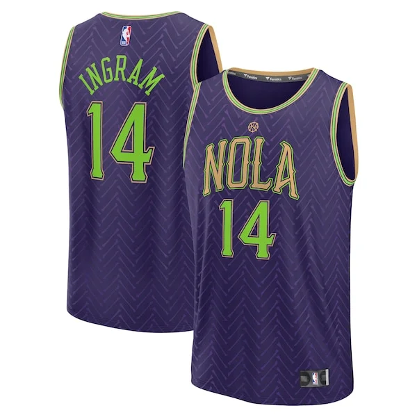 Ottimo Sofisticato Resistente Brandon Ingram New Orleans Pelicans 2024/25 Fast Break Player Jersey City Edition Purple per i devoti sostenitori