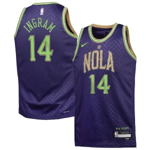 Fantastico Brandon Ingram New Orleans Pelicans Nike Youth 2024/25 Swingman Player Jersey City Edition Purple per i devoti sostenitori