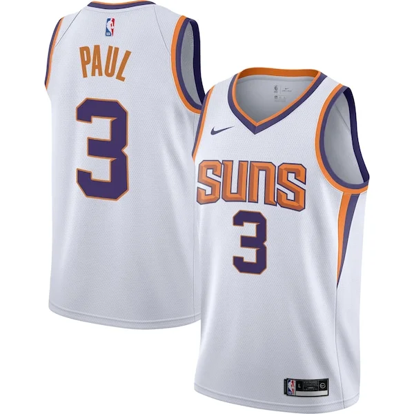 Raffinato Chris Paul Phoenix Suns Nike Youth Swingman Jersey Association Edition White/Purple per i devoti sostenitori