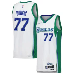 Splendido Pratico Eccezionale Luka Dončić Dallas Mavericks Nike Swingman Player Jersey City Edition White per i devoti sostenitori