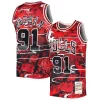 Classico Dennis Rodman Chicago Bulls 1997/98 Hardwood Classics Lunar New Year Swingman Jersey Red per i devoti sostenitori