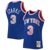 Versatile Comodo Incantevole John Starks New York Knicks 1991/92 Hardwood Classics NBA 75th Anniversary Diamond Swingman Jersey Blue per i devoti sostenitori