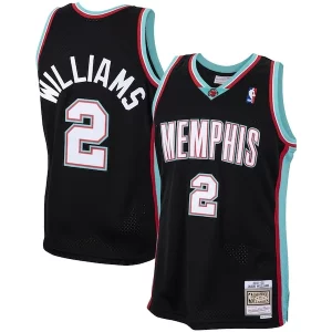 Delizioso Jason Williams Memphis Grizzlies 2001/02 Hardwood Classics Swingman Jersey Black per i devoti sostenitori