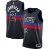 Comodo Gorgeous Versatile Cade Cunningham Detroit Pistons Jordan Brand Unisex Swingman Jersey Statement Edition Black per i devoti sostenitori