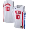 Meraviglioso Magnifico Ben Simmons Brooklyn Nets Nike Swingman Jersey Classic Edition White per i devoti sostenitori