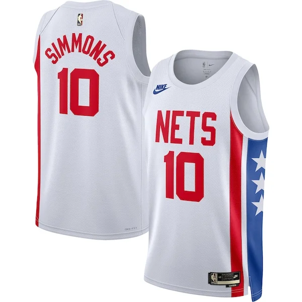 Meraviglioso Magnifico Ben Simmons Brooklyn Nets Nike Swingman Jersey Classic Edition White per i devoti sostenitori