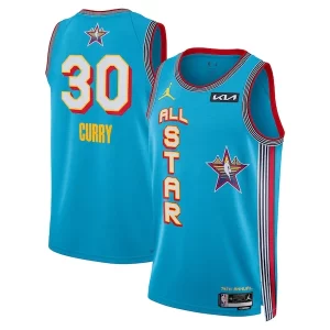 Fascinante Comodo Raffinato Stephen Curry Jordan Brand Unisex 2025 NBA All Star Game Swingman Player Jersey Light Blue per i devoti sostenitori