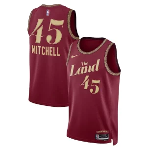 Carino Prestigioso Bellissimo Donovan Mitchell Cleveland Cavaliers Nike Unisex 2023/24 Swingman Jersey Wine City Edition per i devoti sostenitori