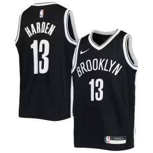 Eccezionale Lussuoso James Harden Brooklyn Nets Nike Youth Swingman Jersey Icon Edition Black per i devoti sostenitori