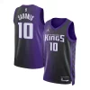 Comodo Accattivante Domantas Sabonis Sacramento Kings Jordan Brand Unisex Swingman Jersey Statement Edition Purple per i devoti sostenitori