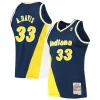 Bellissimo Antonio Davis Indiana Pacers 1996/97 Hardwood Classics Swingman Jersey Navy per i devoti sostenitori