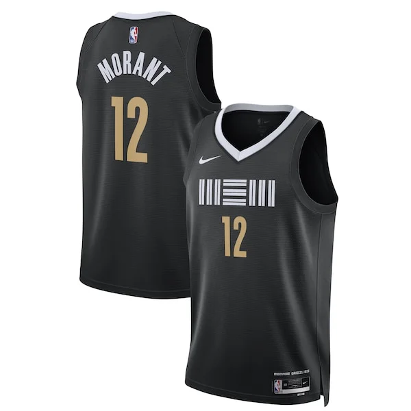 Versatile Eccezionale Ja Morant Memphis Grizzlies Nike Unisex 2023/24 Swingman Jersey Black City Edition per i devoti sostenitori