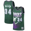 Meraviglioso Ray Allen Milwaukee Bucks 1996/97 Hardwood Classics Swingman Jersey Kelly Green per i devoti sostenitori