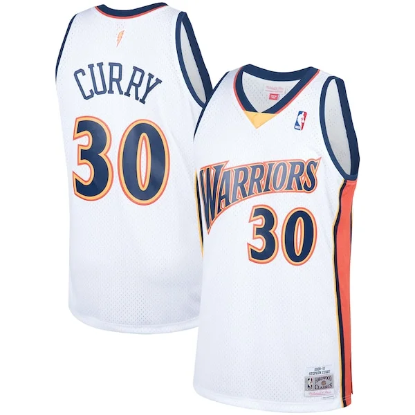 Magnifico Stephen Curry Golden State Warriors Hardwood Classics Swingman Jersey White per i devoti sostenitori