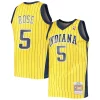 Comodo Moderno Carino Jalen Rose Indiana Pacers 1999/00 Hardwood Classics Swingman Jersey Gold per i devoti sostenitori