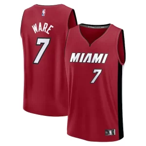 Ottimo Delizioso Kel'el Ware Miami Heat Youth Fast Break Player Jersey Statement Edition Red per i devoti sostenitori