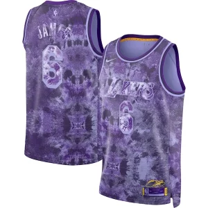Robusto LeBron James Los Angeles Lakers Nike Unisex Select Series Swingman Jersey Purple per i devoti sostenitori
