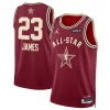 Bellissimo Robusto LeBron James Jordan Brand Unisex 2024 NBA All Star Game Swingman Jersey Crimson per i devoti sostenitori