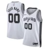 Trendy Fantastico Incantevole San Antonio Spurs Nike Unisex Swingman Custom Jersey White Association Edition per i devoti sostenitori