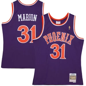 Incantevole Shawn Marion Phoenix Suns 2001/02 Hardwood Classics Swingman Jersey Purple per i devoti sostenitori