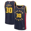 Stupendo Comodo Ottimo Stephen Curry Golden State Warriors 2024/25 Fast Break Player Jersey City Edition Navy per i devoti sostenitori
