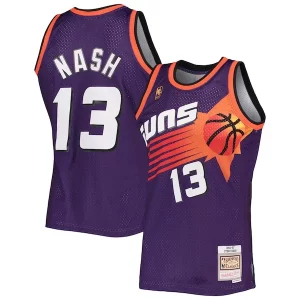 Magnifico Fantastico Steve Nash Phoenix Suns 1996/97 Hardwood Classics Swingman Jersey Purple per i devoti sostenitori