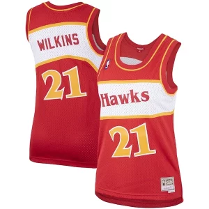 Cool Lussuoso Dominique Wilkins Atlanta Hawks Women's Hardwood Classics Swingman Jersey Red per i devoti sostenitori