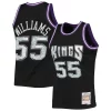 Robusto Trendy Jason Williams Sacramento Kings 2000/01 Hardwood Classics NBA 75th Anniversary Diamond Swingman Jersey Black per i devoti sostenitori