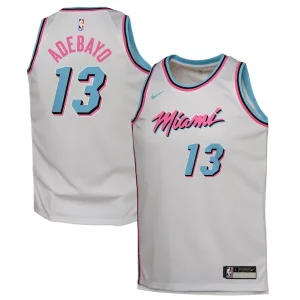 Magnifico Ottimo Bam Adebayo Miami Heat Nike Youth 2024/25 Swingman Player Jersey City Edition White per i devoti sostenitori