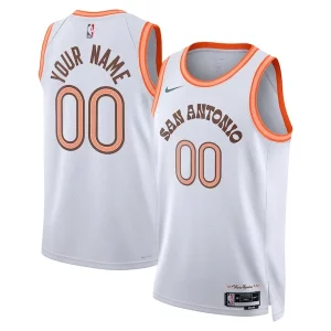 Versatile Meraviglioso Magnifico San Antonio Spurs Nike Unisex 2023/24 Custom Swingman Jersey White City Edition per i devoti sostenitori