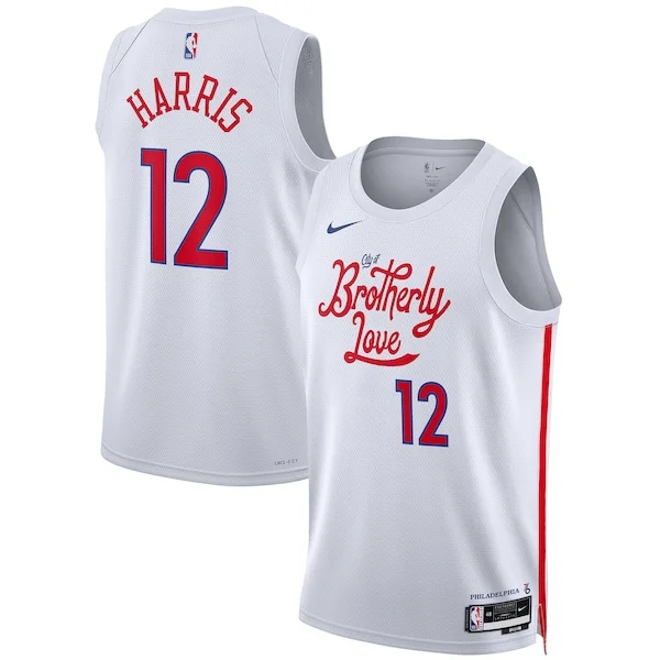 Prestigioso Robusto Comodo Tobias Harris Philadelphia 76ers Nike Unisex 2022/23 Swingman Jersey City Edition White per i devoti sostenitori