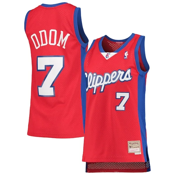 Sofisticato Lamar Odom LA Clippers Women's 2000/01 Hardwood Classics Swingman Jersey Red per i devoti sostenitori