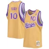 Trendy Delizioso Mike Bibby Sacramento Kings 2005/06 Hardwood Classics Swingman Jersey Gold per i devoti sostenitori