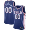 Lussuoso Philadelphia 76ers Nike Swingman Custom Jersey Blue Icon Edition per i devoti sostenitori