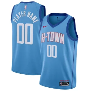 Lussuoso Houston Rockets Nike 2020/21 Swingman Custom Jersey Blue City Edition per i devoti sostenitori